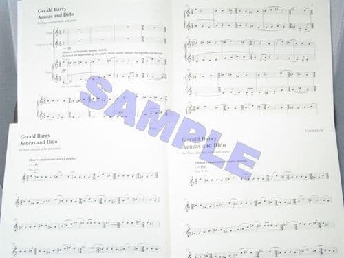 Barry G - Aeneas and Dido for Flute Clarinet and Piano GoodSheetMusic.com